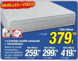 Rapimueble Colchon muelle ensacado + viscoelastica oferta