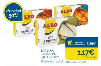 Supermercados La Despensa Albo - sardina oferta