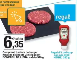 BonpreuEsclat Bonpreu - comprant 1 safata de burger meat de bistec de vedella picat oferta