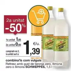 BonpreuEsclat Schweppes - refresc amb gust de taronja zero oferta