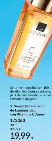 AVON Anew - serum antiquecido de luminosa con vitamina c oferta
