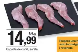 BonpreuEsclat Espatlla de conill, safata oferta
