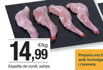 BonpreuEsclat Espatlla de conill, safata oferta