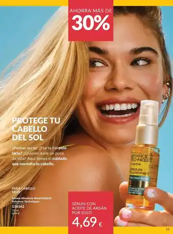 AVON Sol - servizio con aceite de argan oferta