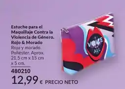 AVON Estuche para el maquillaje contra la violencia de genero. rojo & morado oferta