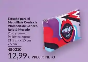AVON Estuche para el maquillaje contra la violencia de genero. rojo & morado oferta