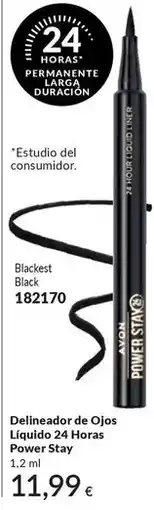 AVON Avon - delineador de ojos líquido 24 horas power stay oferta