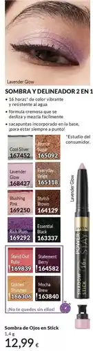 AVON Silver - sombra de ojos en stick oferta