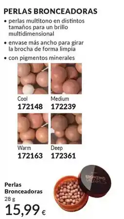 AVON Perlas bronceador oferta