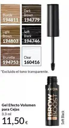 AVON Avon - gel efecto volumen para cejas oferta