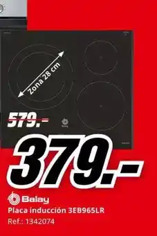 MediaMarkt Balay - placa inducción 3eb965lr oferta