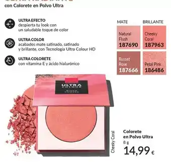AVON Brillante - colorete en polvo ultra oferta