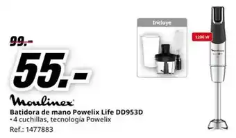 MediaMarkt Moulinex - batidora de mano powelix life dd953d oferta