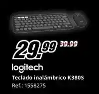 MediaMarkt Logitech - teclado inalámbrico k380s oferta