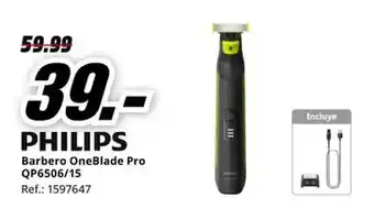 MediaMarkt Philips - barbero oneblade pro qp6506/15 oferta