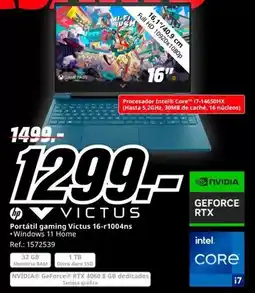 MediaMarkt Game - portátil gaming victus 16+1004ns oferta