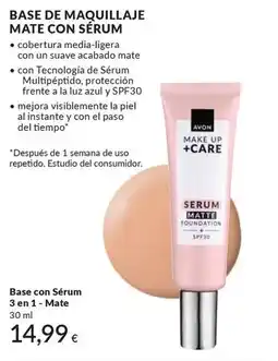 AVON Paso - base de maquillaje mate con sérum oferta