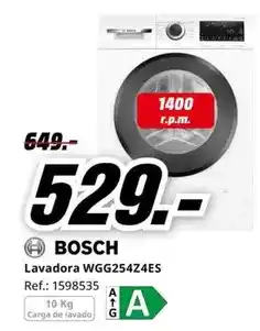 MediaMarkt Bosch - lavadora wgg254z4es oferta