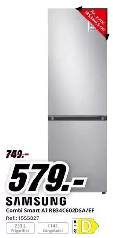 MediaMarkt Samsung - combi smart ai rb34c602dsa/ef oferta