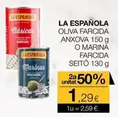 Plusfresc La española - oliva farcida anxova o marina farcida oferta