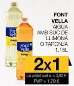 Plusfresc Font vella - aigua amb suc de llimona o taronja oferta