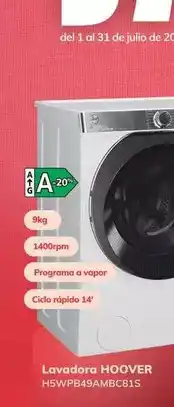 Mi electro Hoover - lavadora h5wpb4s4ambc81s oferta