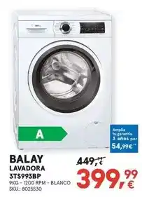 Worten Balay - lavadora 3ts993bp oferta