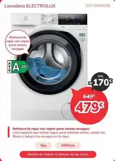 Mi electro Electrolux - lavadora ef17394n2b oferta