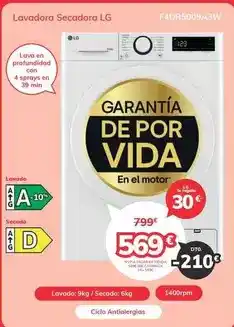 Mi electro Lg - lavadora secadora oferta