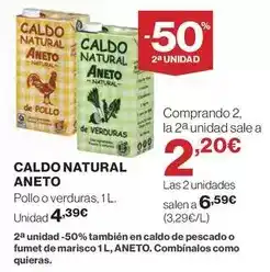 Hipercor Aneto - caldo natural oferta
