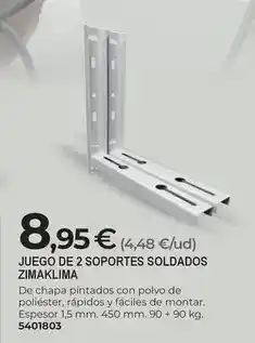 BigMat Juego de 2 soportes soldados oferta