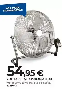 BigMat Ventilador alta potencia fe-40 oferta