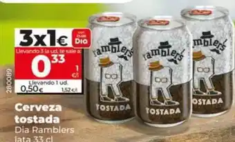 Dia Dia ramblers - cerveza tostada oferta