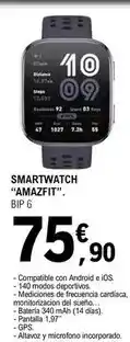 E.Leclerc Amazfit - smartwatch bip 6 oferta