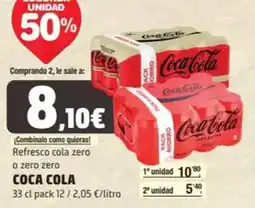 SPAR Fragadis Coca-cola - refresco cola zero o zero zero oferta