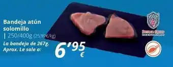 Supermercados MAS Bandeja atun solomillo oferta