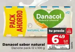 Dia Danone - danacol sabor natural oferta