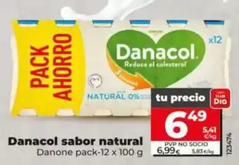 Dia Danone - danacol sabor natural oferta