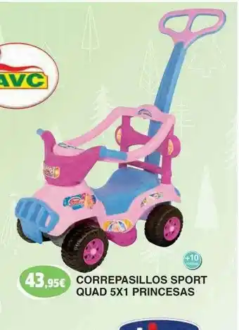 Todojuguete Correpasillos Sport Quad 5x1 Princesas oferta