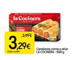 Dialprix LA COCINERA Canelones carne o atún oferta