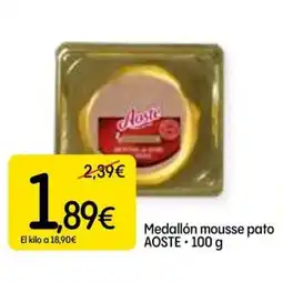 Dialprix AOSTE Medallón mousse pato oferta