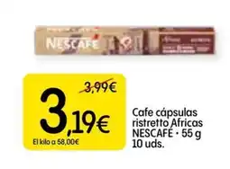 Dialprix NESCAFÉ Cafe cápsulas ristretto Africas oferta