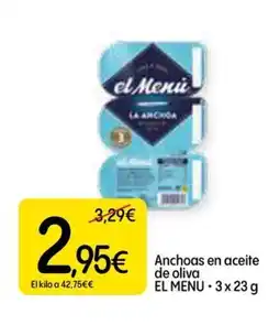 Dialprix EL MENU Anchoas en aceite de oliva oferta