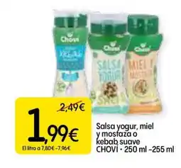 Dialprix CHOVI Salsa yogur, miel y mosfaza o kebab suave oferta