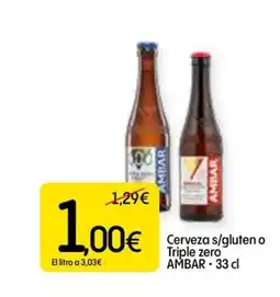 Dialprix AMBAR Cerveza s/gluten o Triple zero oferta