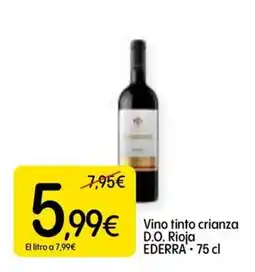 Dialprix EDERRA Vino tinto crianza D.O. Rioja oferta