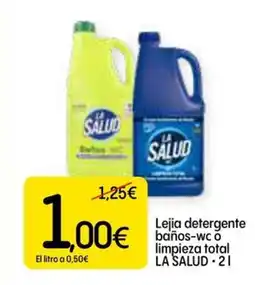 Dialprix LA SALUD Lejia detergente baños-wc o limpieza total oferta