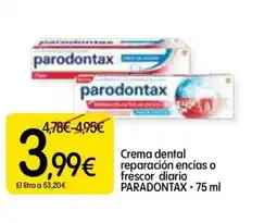 Dialprix PARADONTAX Crema dental reparación encías o frescor diario oferta