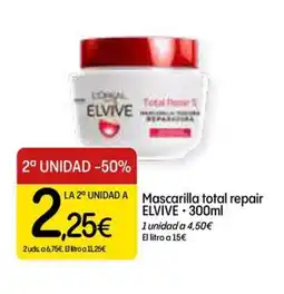 Dialprix ELVIVE Mascarilla total repair oferta