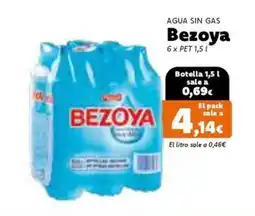 Dialprix BEZOYA Agua sin gas oferta